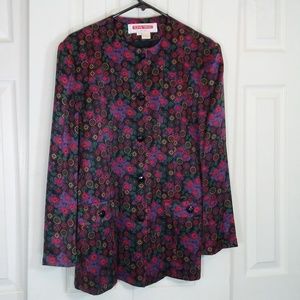 John Wang Vintage 100% Silk Blazer